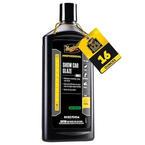 Meguiar's M716 Mirror Glaze Show Car Glaze, Exceptional Polish Restores a Deep Wet Shine - 16 Oz Bottle (Packaging May Vary)