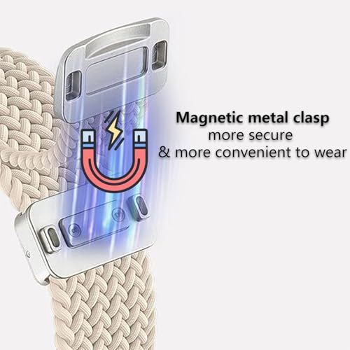 Correa trenzada elástica 22mm compatible para reloj Android miniatura 4