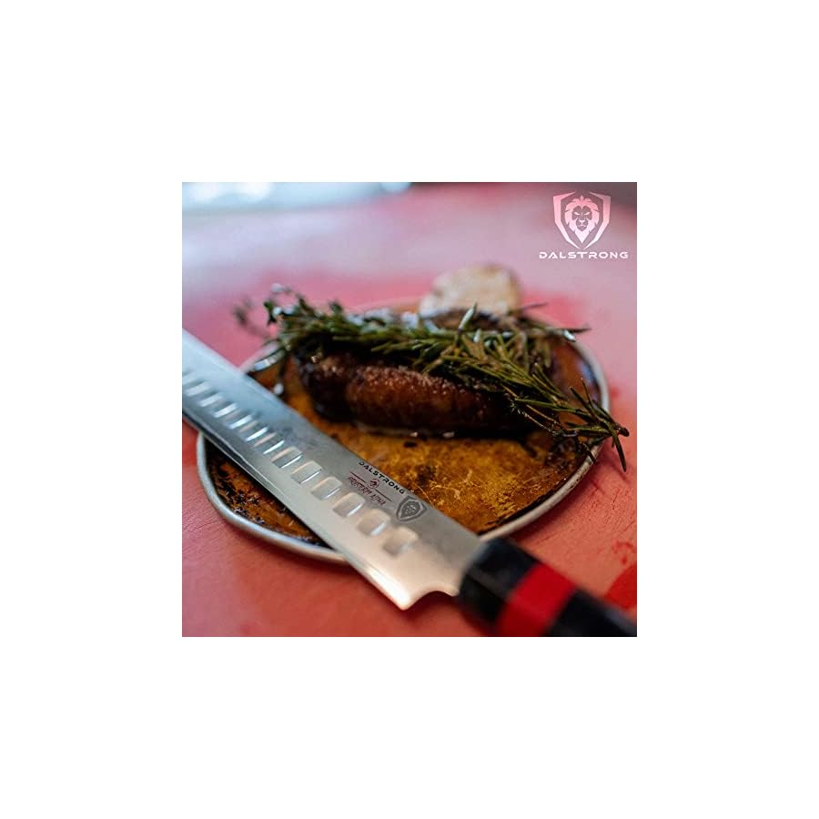 DALSTRONG-Slicing-and-Carving-Knife-12-inch-Slicer-Firestorm-Alpha-Series-Premium-10CR15MOV-High-Carbon-Steel-Traditional-Japanese-Wa-Stabilized-Wood-Resin-Handle-wSheath Dalstrong Slicing Knife - 12 inch Slicer - Firestorm Alpha Series - Premium 10Cr15CoMoV High-Carbon Steel Carving Knife - Traditional Japanese Wa Stabilized Wood & Resin Handle Kitchen Knife - Sheath