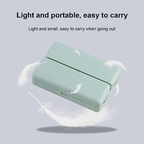 EACHPT Reis-pillendoos, tablettenbox 7 dagen kunststof pillendoos, draagbare pillendoos met 7 vakken, magnetische opvouwbare pillendoos voor dagelijks gebruik en reizen, medicijnbox, vitaminen - Afbeelding 5