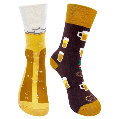 PUTUO Calcetines Divertidos Hombres Regalo Navidad:...