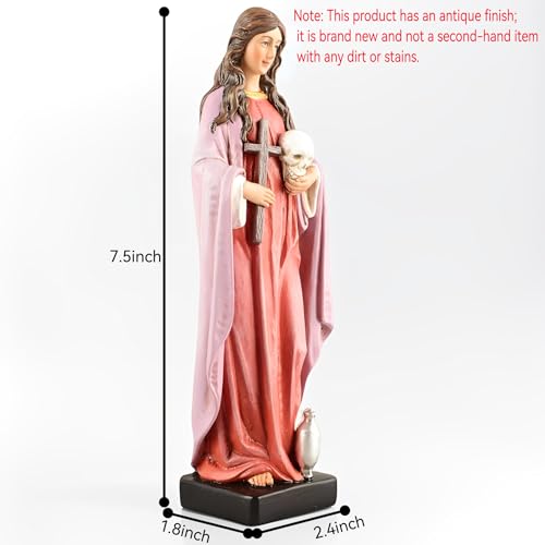 Estatua María Magdalena Resina 7.5 pulg miniatura 5
