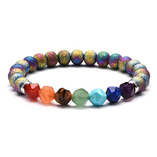 Bijoux en agate en pierre naturelle color de shallow yoga 7 chakra pour tenue