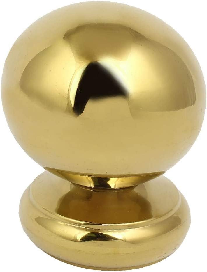 EISTEE Fence Post,Stair Newel,Ball Top Cap Newel,New 76mm Ball Featured Top Cap 201 Reliable Efficacy Stainless Steel Gold Tone for Stair Newel Fence Post