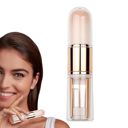 格納式パウダー ブラシ、格納式ファンデーション ブラシ, ファンデーション コンシーラー ブラシ, ポータブルパウダーブラシ 5-in-1 格納式ファンデーションコンシーラーブラシ 化粧品旅行用