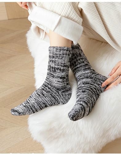 Calcetines de invierno de punto grueso ideales para el hogar y rutas con frío 6