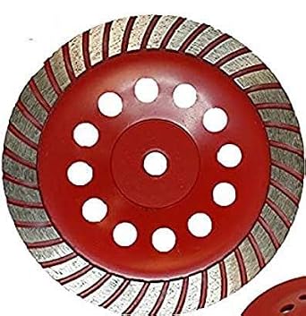 MTP 4.5" 7/8" - 5/8" Arbor Diamond Grinding Cup Wheel Disc Grinder Granite Concrete 28 Segmentsanite Stone for Angle Grinder Turbo Wet or Dry