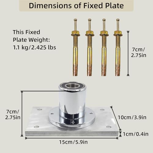 Support de plafond pole danse fixe pour sécuriser une installation à la maison - 4