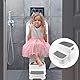 Maxentico Tritthocker Kinder 2 Stufen, Anti-Rutsch Hocker Kinder Bad, Abnehmbar Kinderhocker Badezimmer, Toilettenhocker Kinder, Kindertritt für Waschbecken, Trittleiter Kinder Tritt Tragbare (Grau)
