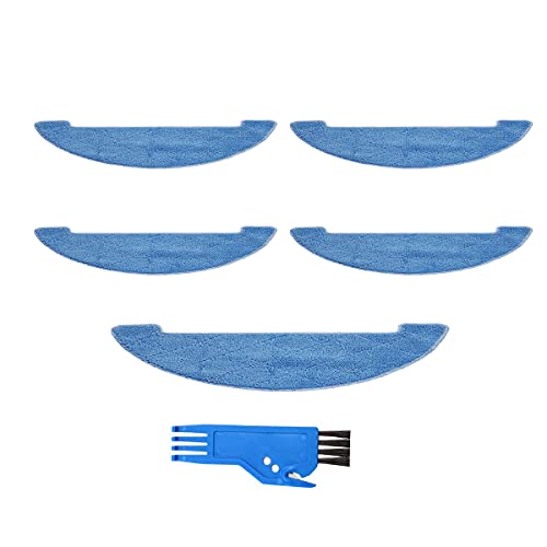 Fantisi Panno di ricambio compatibile con aspirapolvere robot Hosome G9070, 5 salviette + 1 spazzola di pulizia