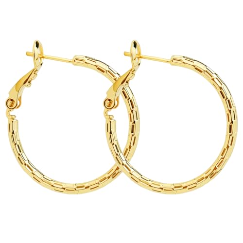 ToHeart Gold Hoop Earrings for Women Hoop Earrings 14k Earrings Gift