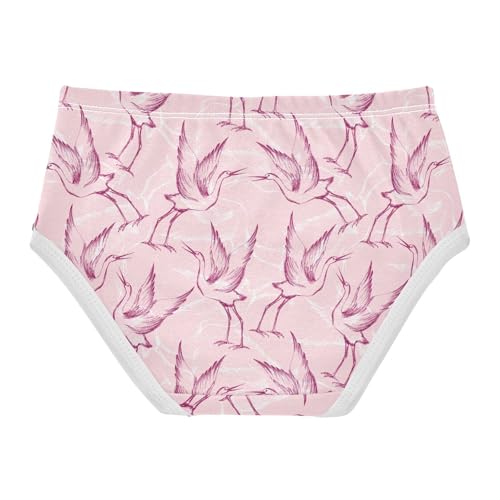 Girls' Underwear Crane Pink Cotton Stretch Comfort Toddler Panties2
