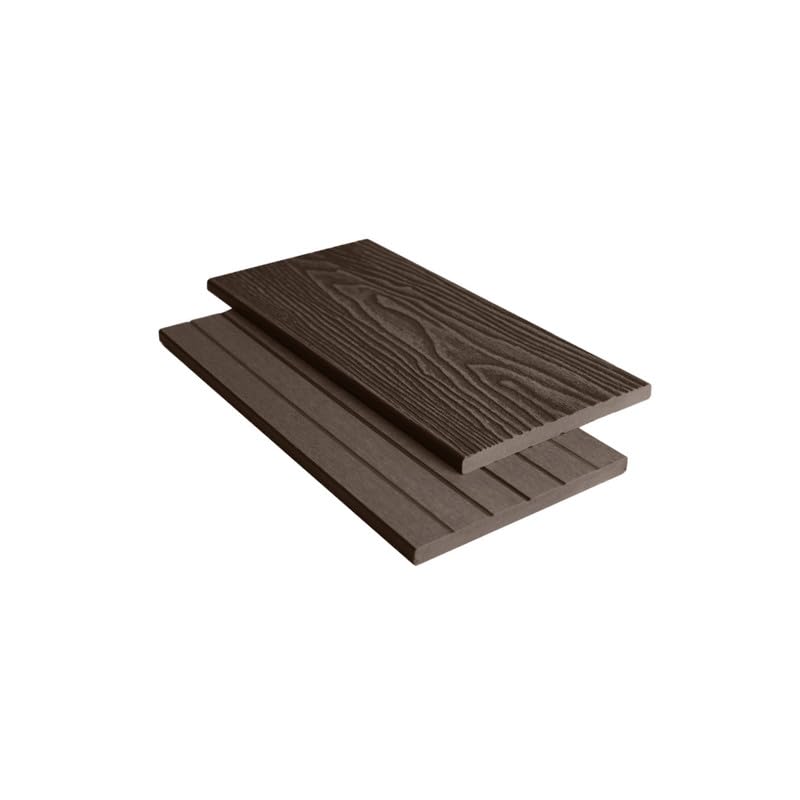 Tuda Grass Direct | 3.6m Composite Fascia Board WPC – Deep Embossed Woodgrain Effect | Chocolate — image 1