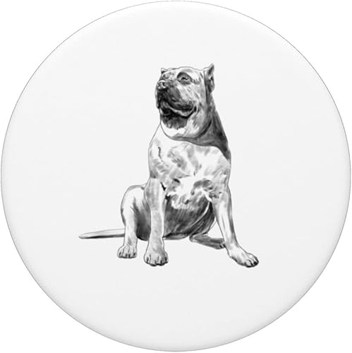 Miniatura 3 de Perro Sentado Perro De Presa Canario PopSockets PopGrip intercambiable