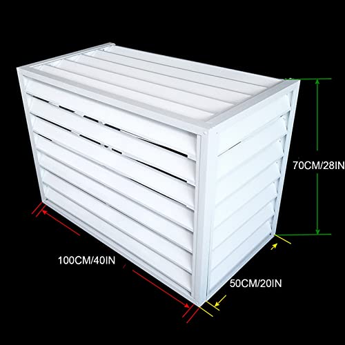 Cerca para ocultar el aire acondicionado con paneles de aluminio de diseño 2