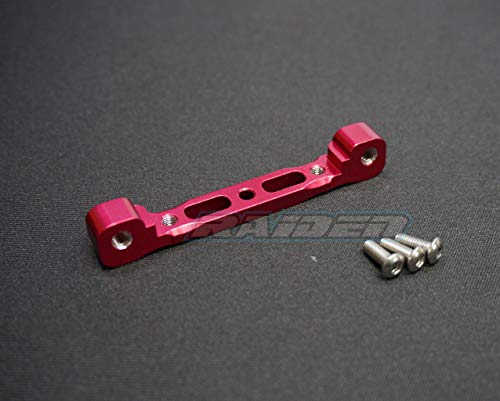 Aluminum Front Upper Arms Rear Bulk Mount for ARRMA 1/8 6S Kraton Outcast Typhon Senton Talion Notorious Replace AR330379 - RED