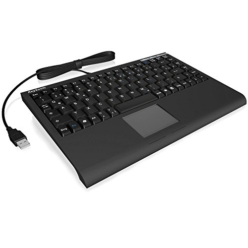 Raidsonic KEYBOARD MINI SMART TOUCHPAD SOFTSKIN BLACK USB UK LAYOUT, ACK-540U+ (UK) (SOFTSKIN BLACK USB UK LAYOUT)