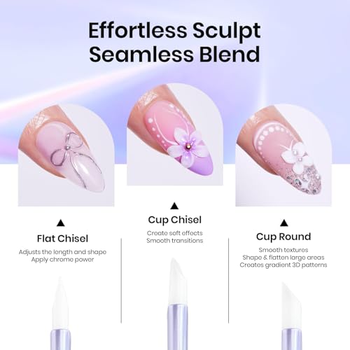 Image of Beetles 5PCS Nail Art Dotting Tools Dual-Head Silicone Tools for Nail Art | Create dots, patterns and detailed manicure art with dual-head silicone tools for DIY nail designs