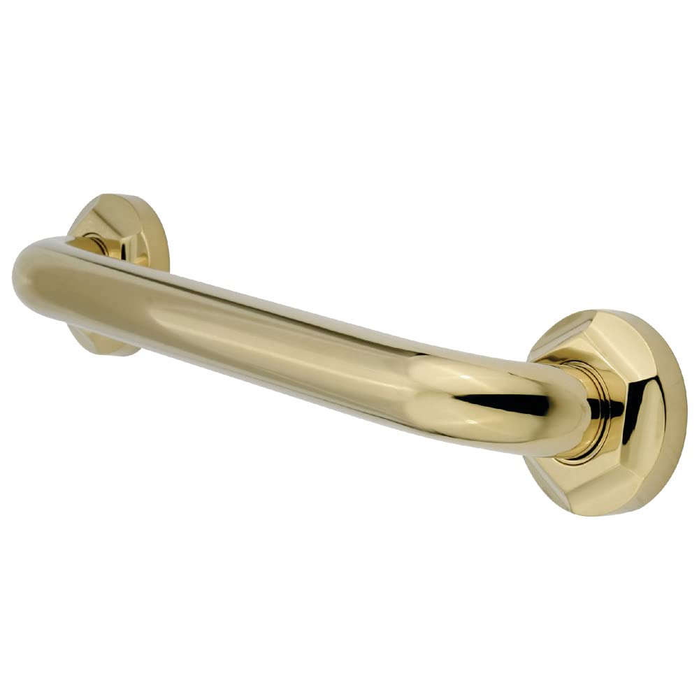 Kingston Brass DR714162 Designer Trimscape Metropolitan Decor 16-Inch Grab Bar with 1.25-Inch Outer Diameter, Polished Brass