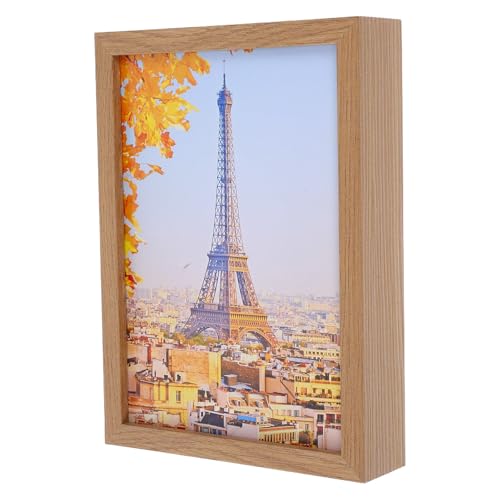 Caja para guardar fotos de madera en el salón con diseño compacto y secreto