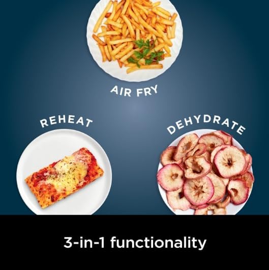 Miniatura 4 de Ninja Air Fryer Pro Freidora de aire de 5 cuartos de galón, funcionalidad 3 en 1, antiadherente, tecnología Air Crisp de 400  F, color azul marino