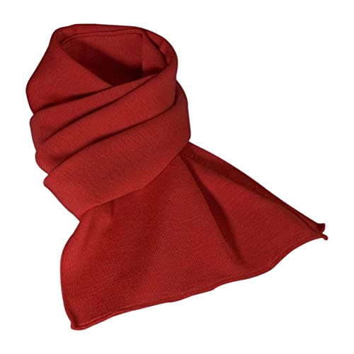 HANSEHELD Strickschal aus 100% Schurwolle - Merino, One Size, rot Cover