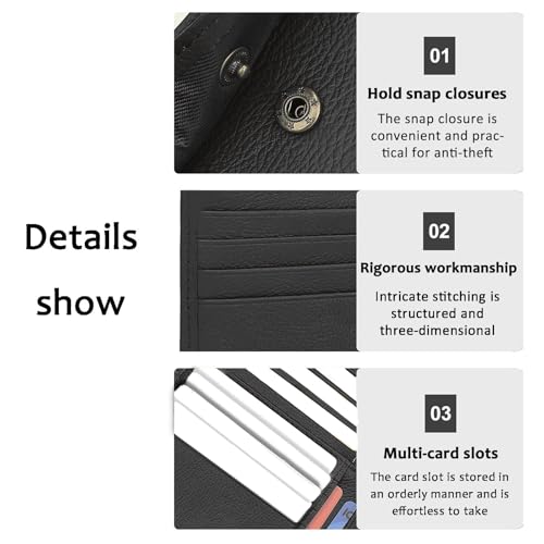 Wallet For Man - Genuine Cow Leather-Bifold Wallet, Slim Minimalist Front Pocket Card Holder, Extra Capacity with 12 Card Slots, Gift For Father4