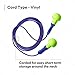 3M E-A-R Push-Ins Earplugs 318-1001, Corded, Poly Bag 100-Pair