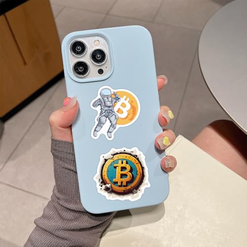 60pcs Bitcoin Crypto Stickers, Funny Digital Currency Stickers for Water Bottles, Laptop, Computer, Phone, Guitar, Luggage Vinyl Waterproof Party Favors for Water Bottles (Bitcoin) - Image 3