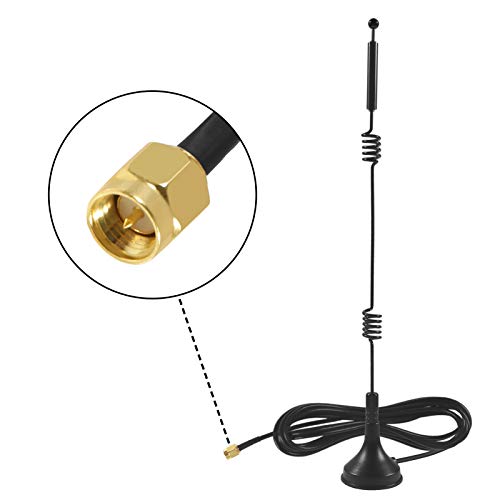 image for AITRIP 2 Pack Dual Band WiFi 2.4GHz 5GHz 5.8GHz 9dBi Magnetic Base SMA