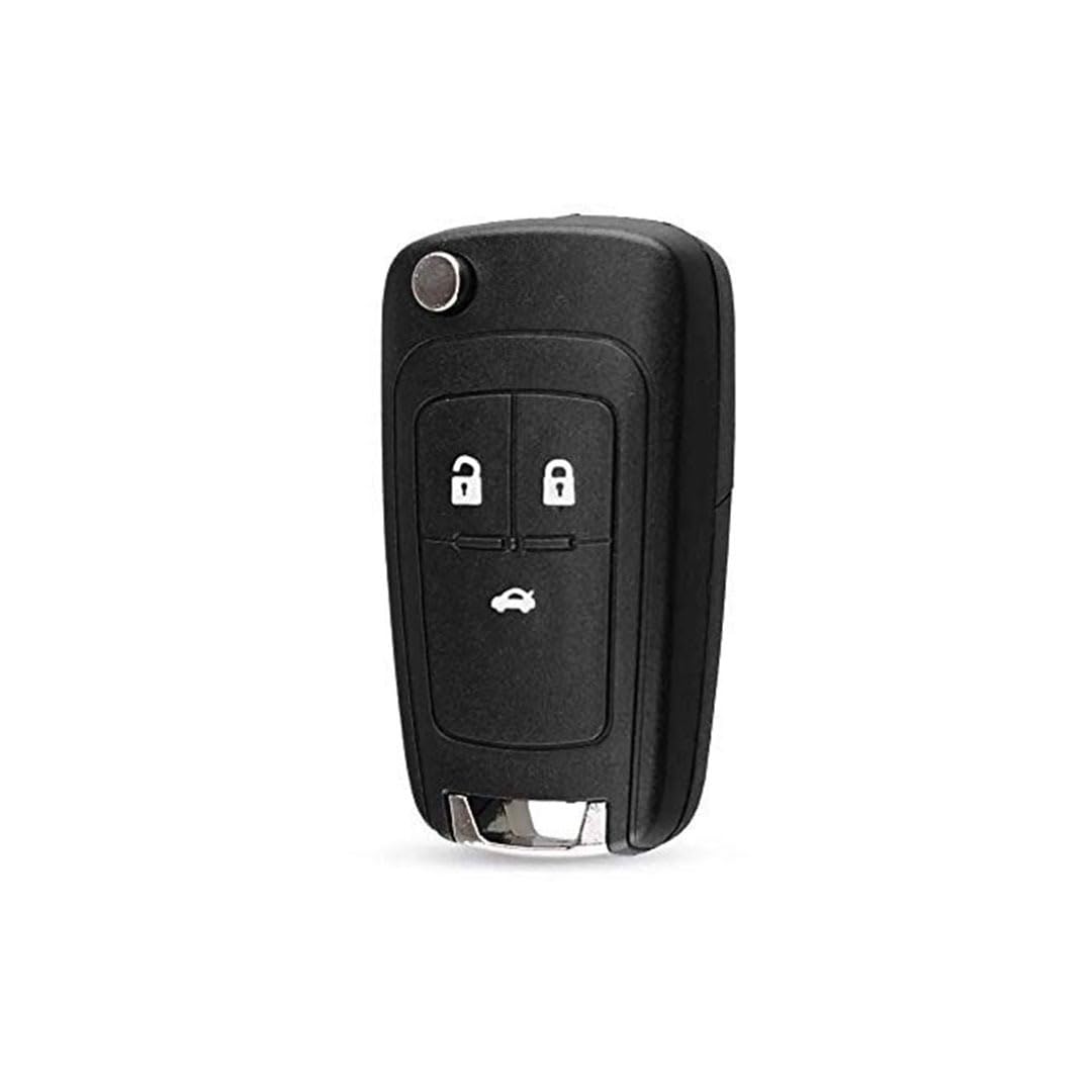 Flip Key Shell for Chevrollet Cruzze Replacement Key Fob Case, Durable and Easy to Use, Compatible with Chevrolet Cruze 2010-2016 Models.