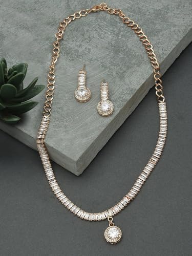 Juego de joyas de oro rosa DMZ-2364 el regalo perfecto con circonitas 2