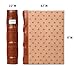 Bellagio-Italia Tuscany CD/DVD Storage Binder Set - Leather - 144-Disc Capacity - Storage Organizer for DVDs, CDs, Blu Rays, & Video Games - Acid-Free Binder Organizer Sheets - 3 Pack - Cognac