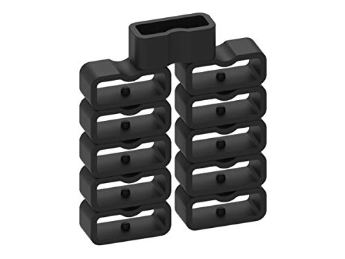 Chofit 10-pack nero silicone Secure Band Keepers