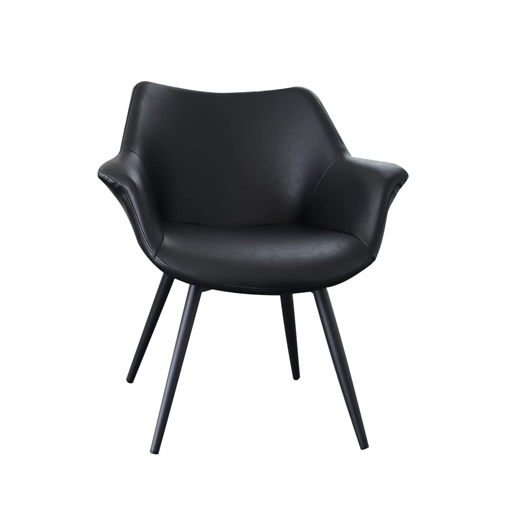 Amazon｜ダイニングチェア 2脚セット 回転式 肘付き アイアン PVC