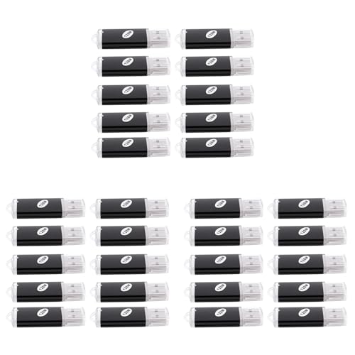 Mémoire USB 2.0 stick 128 Mo lot de 30 clés flash noires pour stockage