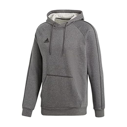 adidas CORE18 Hoody Sudadera con Capucha, Hombre, Gris (Gris/Negro), M