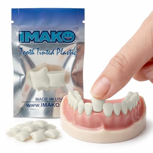 Imako Tooth Tinted Plastic - Natural Color - Temporary Tooth - Made in USA