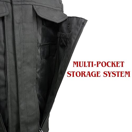 Image of Milwaukee Leather Men's Classic Club Style Premium Denim Motorcycle Biker Vests MDM