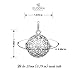 Eudora Harmony Bola Snowflake Blue Winter Snow Baby Tone Musical Chime Ball Pendant Pregnancy Necklace