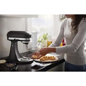 KitchenAid KSMPEXTA Gourmet Pasta Press Attachment with 6 Interchangeable Pasta Plates, White KitchenAid KSMPEXTA Gourmet Pasta Press Attachment with 6 Interchangeable Pasta Plates White
