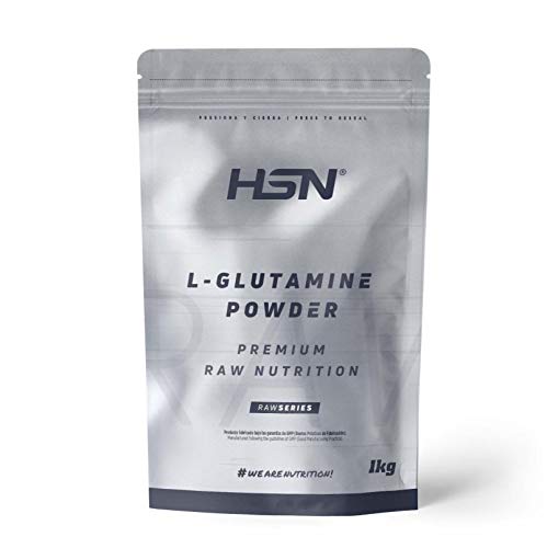 L-Glutamina en Polvo de HSN | Sin Sabor 1 Kg = 200 Tomas por Envase 100% Pura Glutamina | No-GMO,...