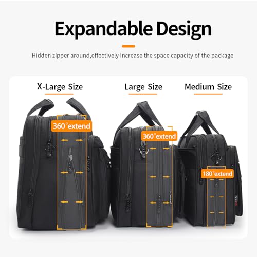 Large Briefcases For Men Canvas Tote Bag 15.6 Inch 17 Inch 19 Inch Laptop Case Work Bags Office Messenger Bag Business File4