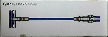 Dyson V10 Allergy Cordless Stick Vacuum Cleaner I Fade-Free Power I 14 Cyclones I Hygienic Bin Emptying I Whole Machine Filtration I Wall Mounted I Up to 60 Min Runtime I Blue + USB-C Adapter