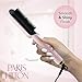 Paris Hilton - Hair Straightening Brush, Professional Ceramic Hot Brush for Sleek Hair with Easy Handling (Pink)