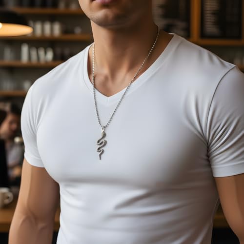 Image of Anti-Tarnish Stainless Steel Necklace for Men, Stylish Pendant Necklace, Men's Jewellery for Gifting