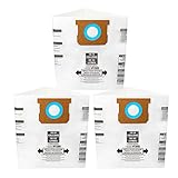 DTTEOME Vacuum Filter Bag, Fits 10-14 Gallon Shop Vac Bags Vacuum Dust Collection Bag, Type F 90662 9066200 9066233, Type I 90672 9067200 9067233, VF2005, Disposable Collection Filter Bags 3 PCS