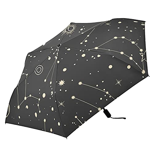 Parapluie portable rétro zodiaque haute résistance et finitions de luxe