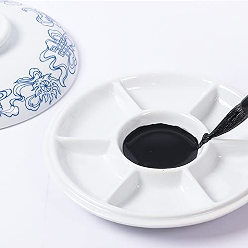 Paleta de cerámica de ocho tesoros para talleres de pintura y caligrafía 8