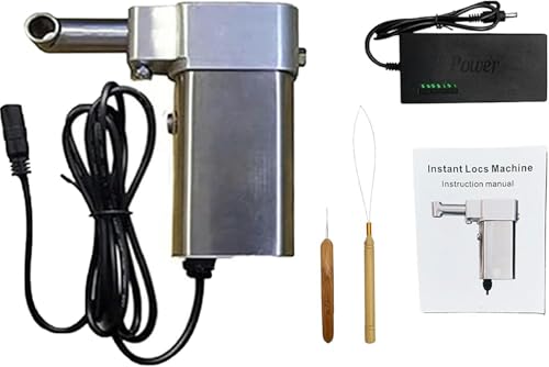Máquina eléctrica de rastas portátil con 6 cabezales intercambiables 2